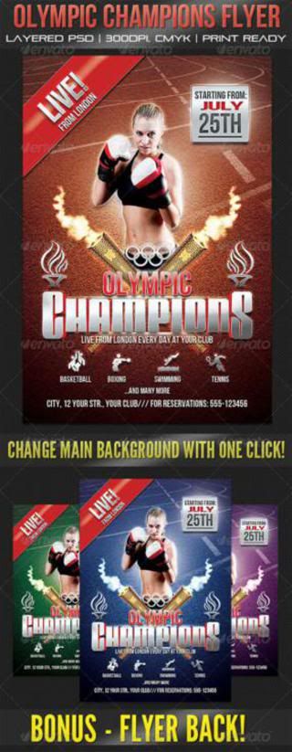 GraphicRiver Olympic Champions Flyer GraphicRiver Olympic Champions Flyer