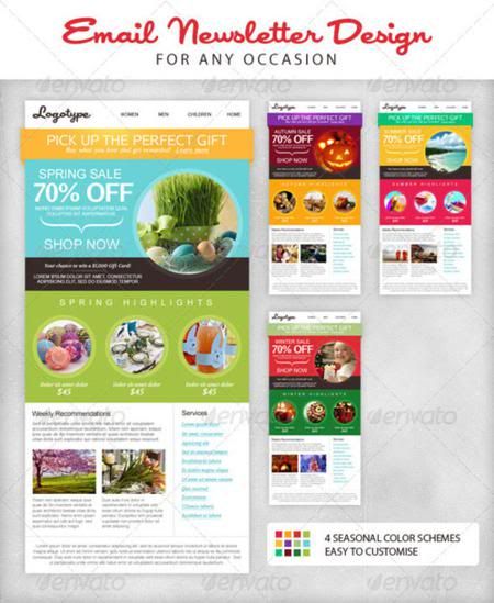 GraphicRiver Seasonal Email Newsletter Template GraphicRiver Seasonal Email Newsletter Template