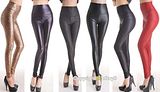 Sexy Women Faux Leather Stretch High Waist Tight Pants Leggings Y369z