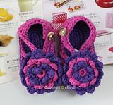 Flowers Handmade Crocheted Sandals Shoes for Toddler baby soft 6-9 Mts etxv7