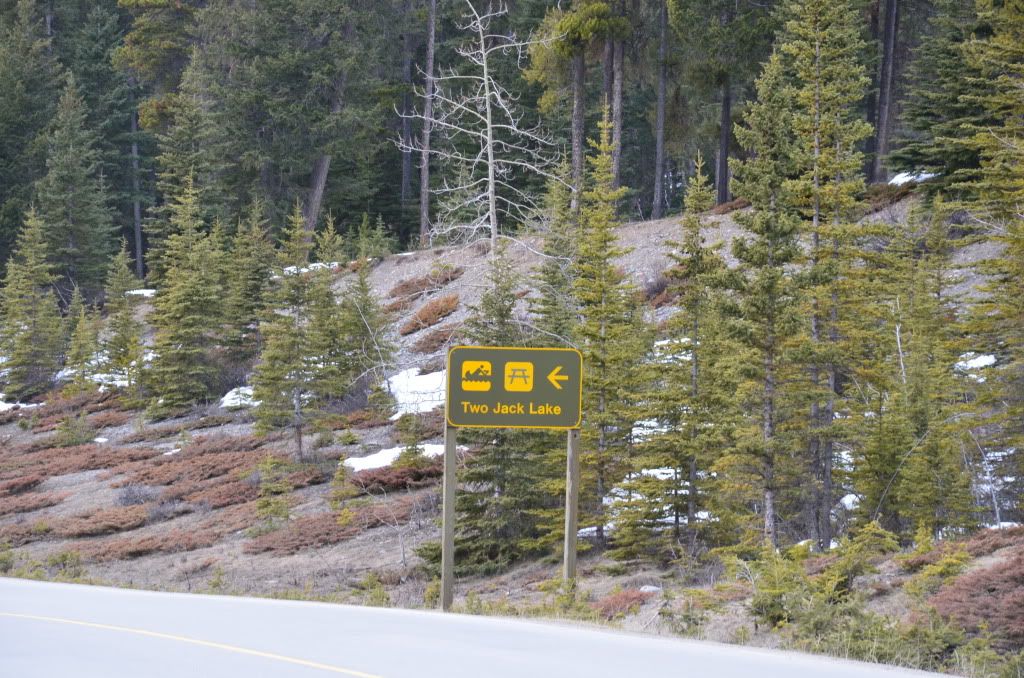 2011年4月加拿大西部山脉公园之旅-16 <wbr>(Two <wbr>Jack <wbr>Lake)