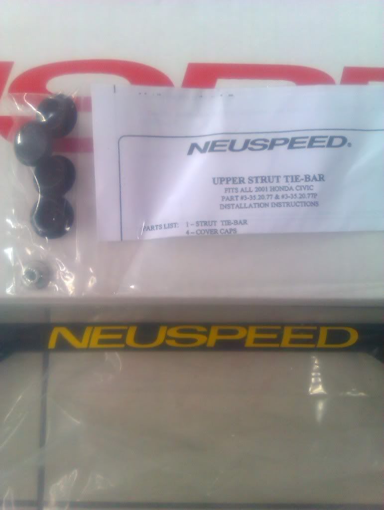 เพิ่งได้ค้ำ NEUSPEED มากำลังจะใส่มีของมาให้ครบแต่..........ใครพอรู้บ้างคับ