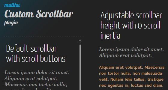 5 jQuey Plugin về thanh cuộn