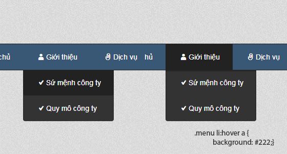 Hướng dẫn tạo Dropdown Menu với CSS3