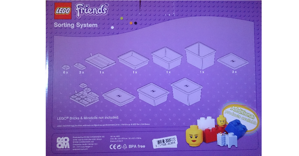 lego friends storage containers