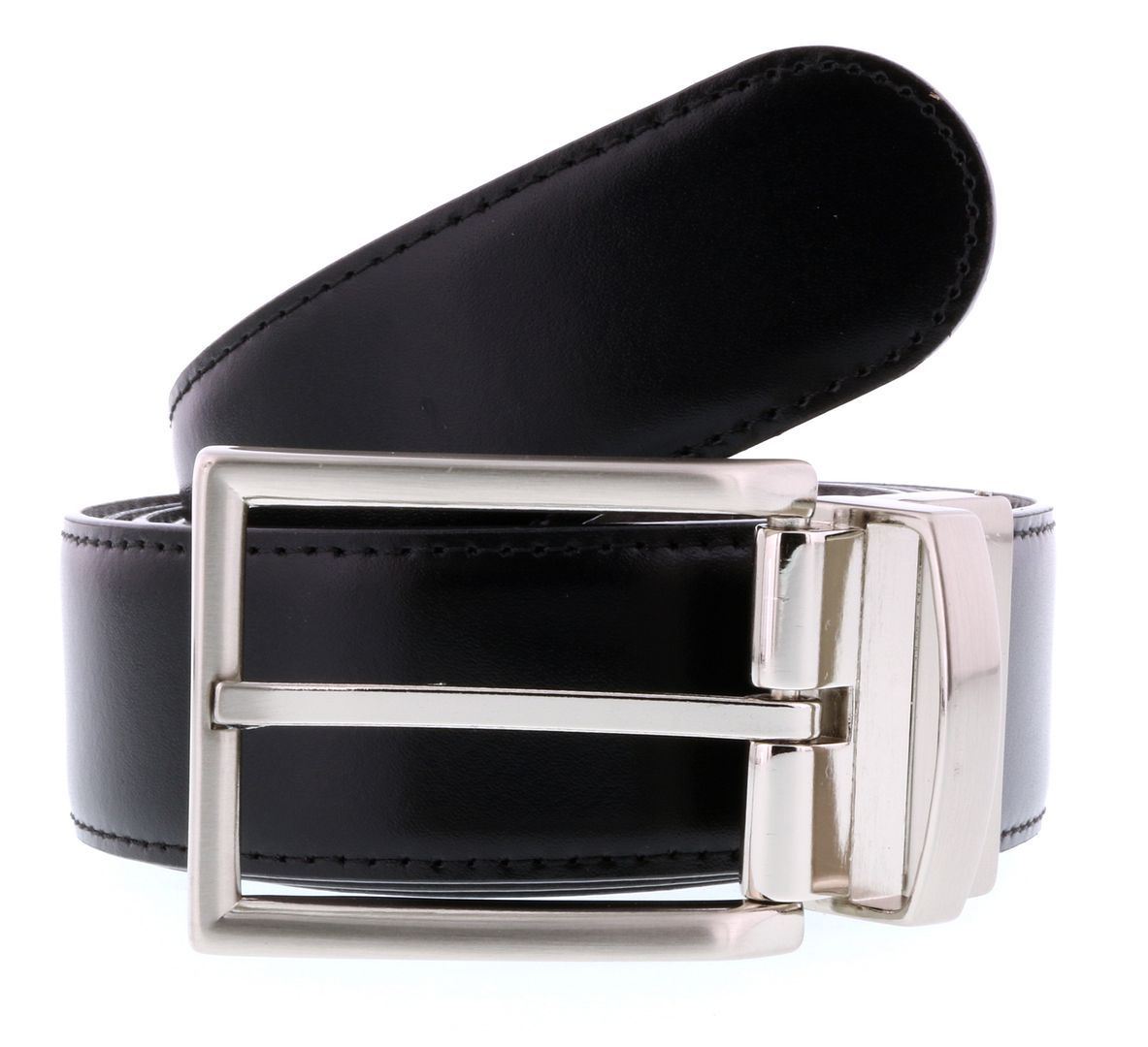 HS Collection HSB 4099 Black/Brown Reversible/Adjustable Mens Belt HS Collection HSB 4099 Black/Brown Reversible/Adjustable Mens Belt