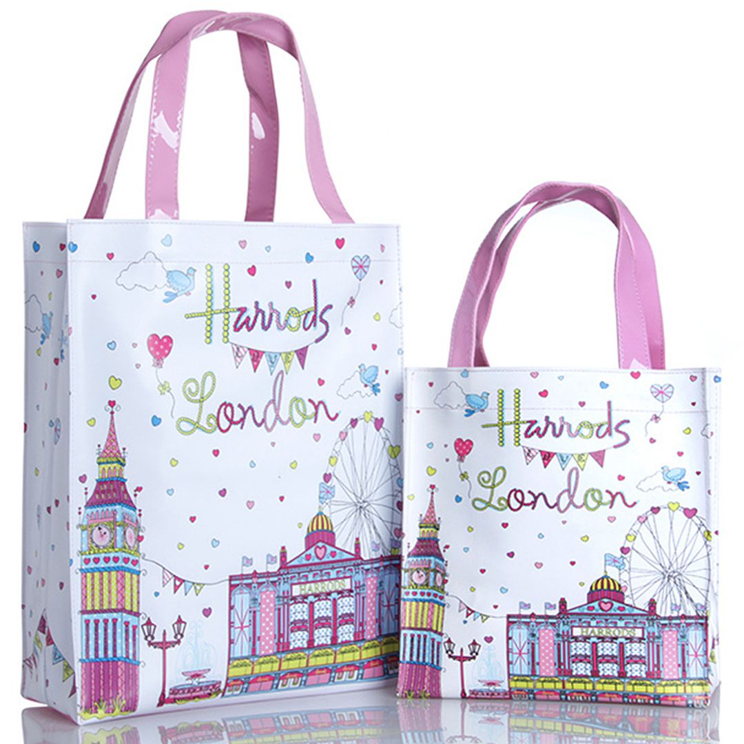 Designer Ladies Harrods South Bank London Icon Store Tote Shopping Bag Shopper