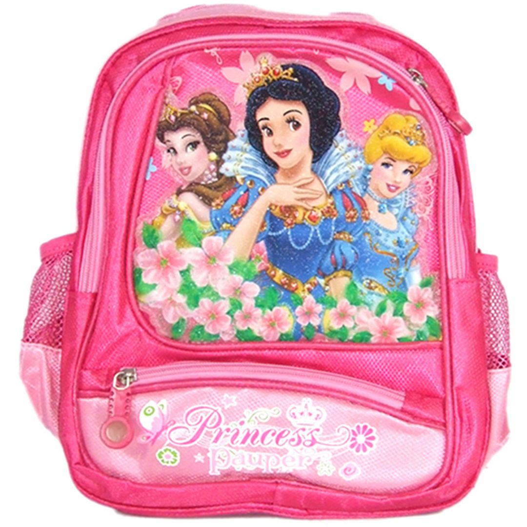 New Cute Children Girls Disney Princess Backpack School Travelling Gym