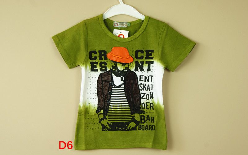 T-shirt maglietta nuova estate super carina cool rapper lycra ragazzo bambini cotone - Foto 2 di 5