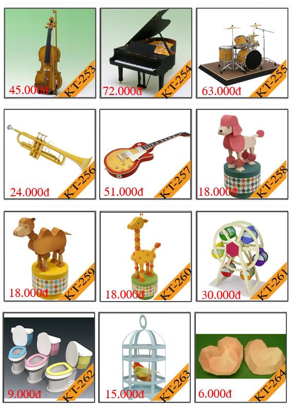 Bán mô hình giấy 3D chưa thành phẩm với 3,000 mẫu. - 21