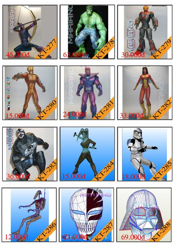 Bán mô hình giấy 3D chưa thành phẩm với 3,000 mẫu. - 23