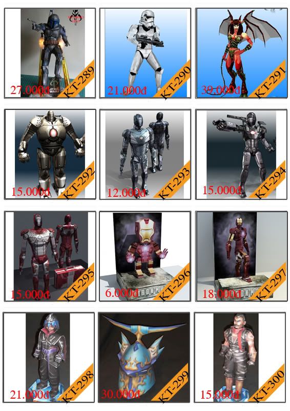 Bán mô hình giấy 3D chưa thành phẩm với 3,000 mẫu. - 24