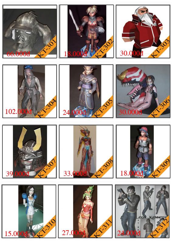 Bán mô hình giấy 3D chưa thành phẩm với 3,000 mẫu. - 25