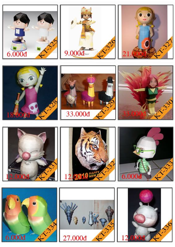 Bán mô hình giấy 3D chưa thành phẩm với 3,000 mẫu. - 27