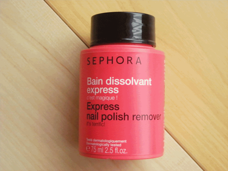 A dear friend gave me this Sephora Nail Polish Remover and I'm so thankful