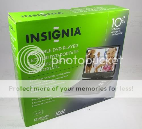 Insignia NS P10DVD11 10 Screen Portable Car DVD Player NS P10DVD 