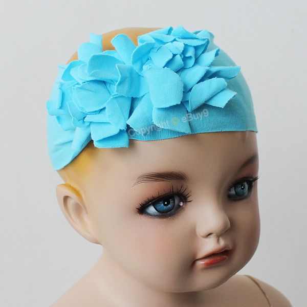 Baby Kids Girls Flower Hair Band Princess Headdress Rose Flower Cotton Headband