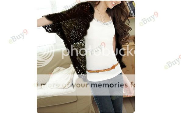 Retro Hollow The Cape Coat Air Conditioning Shirt Sweater Cardigan Y503Z