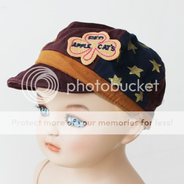 Fashion Baby Children Kid Boy Baseball Hexagonal Cap Brown Sun Hat for 1 4 Years