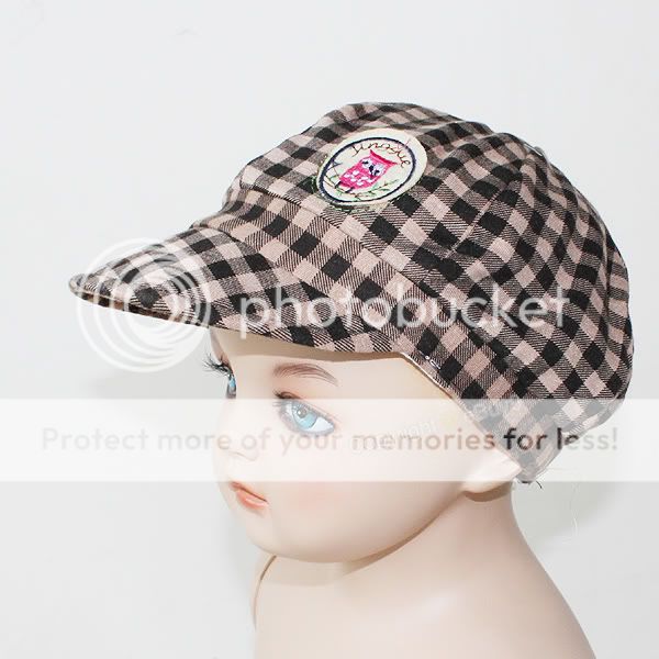 Fashion Baby Children Kids Boy Baseball Plaid Cap Coffee Sun Hat for 5 24 Months