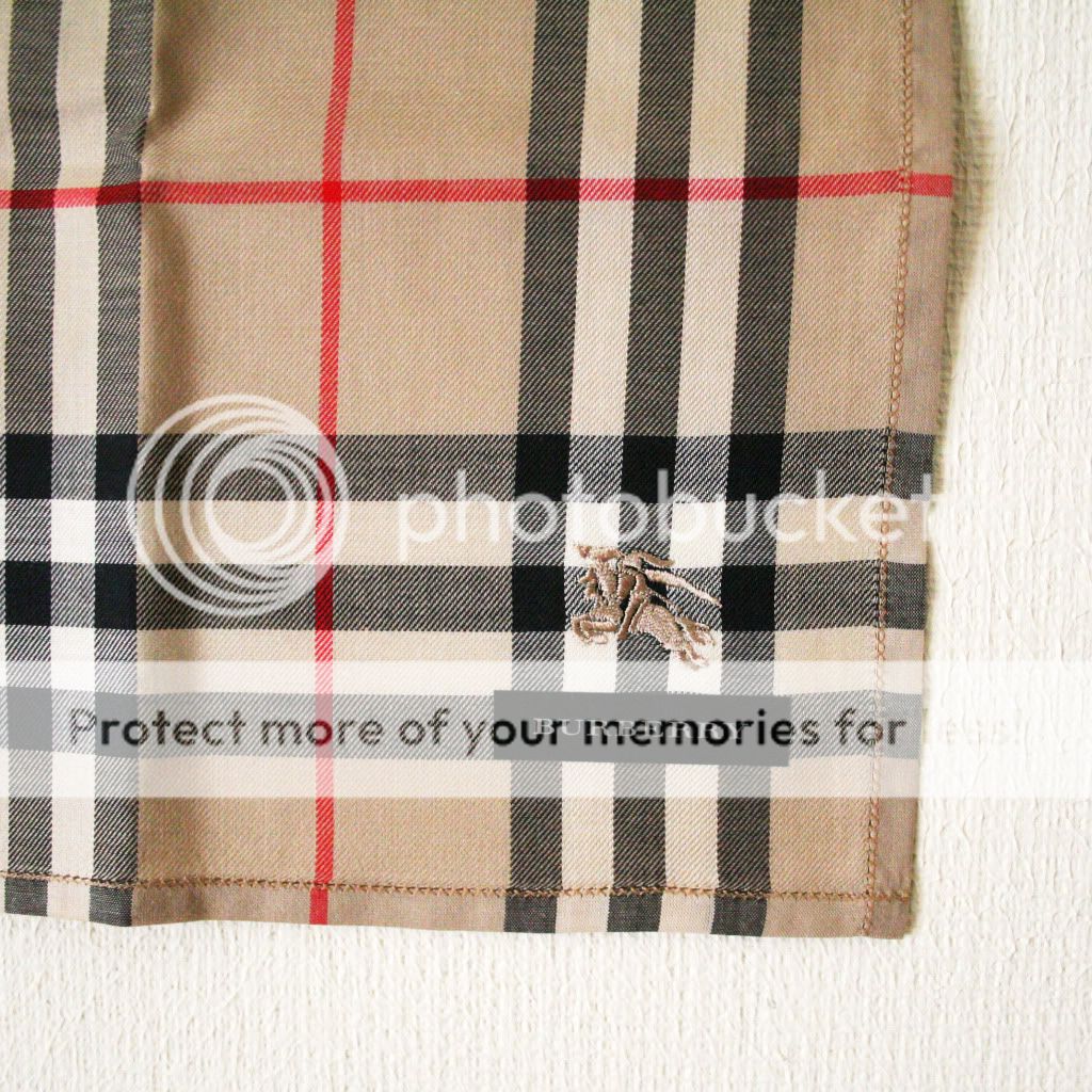 NEW Burberry Handkerchief Mini Scarf Japan made Beige Check  