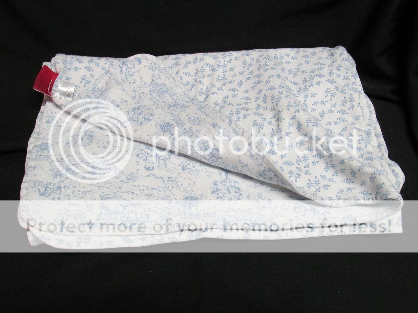 Amy COE Limited Edition Blue Toile Soft Reversible Lovey Security Blanket