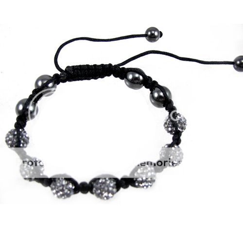 Hot Sale Shamballa Bracelet 10mm 7x Swarovski Crystal Beads Disco Ball Bracelet