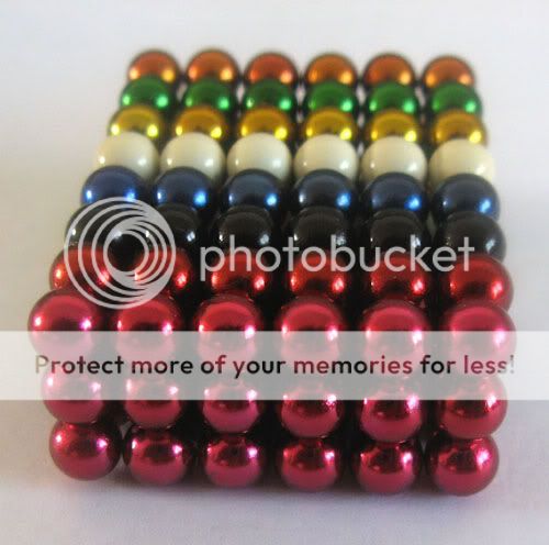 144+Box 8 Colours Magnetic Balls Beads Sphere Cube Puzzle Magnets Toy 