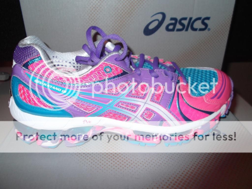 ASICS GEL KAYANO 18 RARE SZ 6.5 WOMENS IGS NEON PINK TRAINER PURPLE 17 